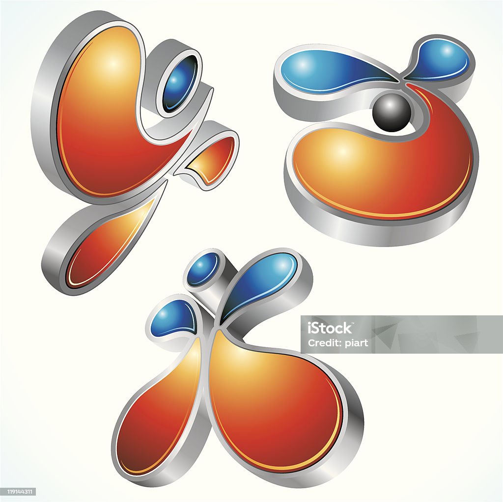 3d Abstract elements  Abstract stock vector
