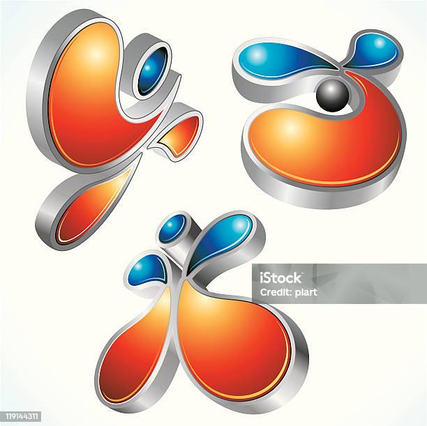 3d Abstract Elements Stock Illustration - Download Image Now - Abstract, Art, Blob