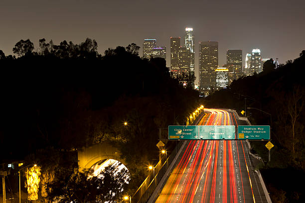 istock Los Angeles Skyline Long Exposure #1 119144413
