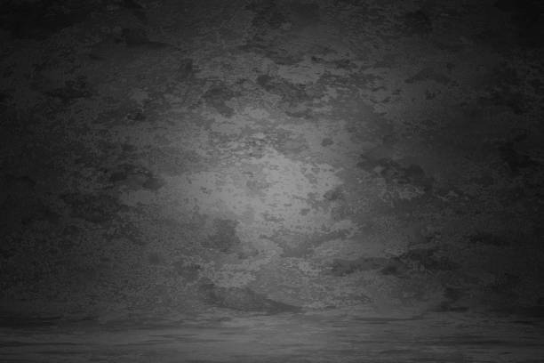 istock Dark gray vintage texture wall scratch blurred stain background. Marble design photo studio portrait backdrop, banner website soft light edge. 3D rendering 1191449152