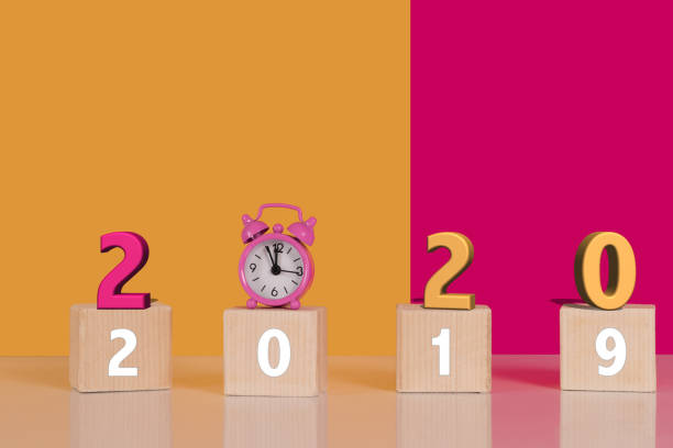 istock Multi colored 2020 new year alarm clock concept 1191449212