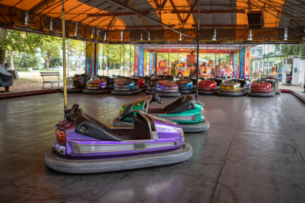 istock Dodgem cars in a funfair 1191450731