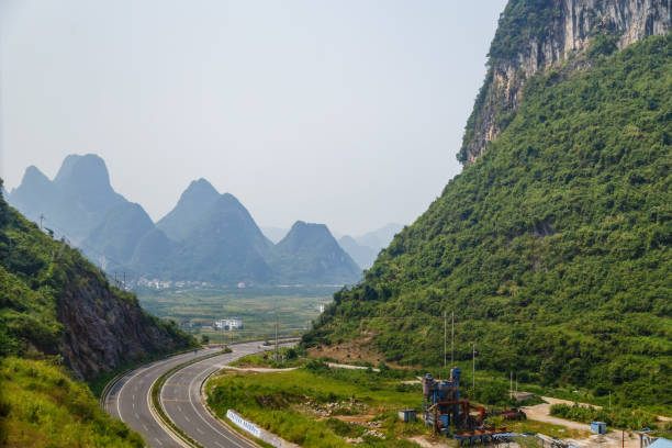 istock Turn the road between the mountains 1191451784