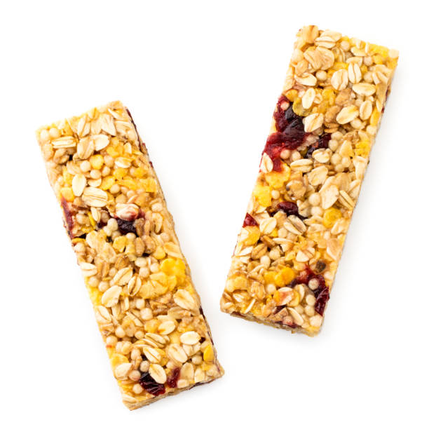 istock Two diet bars on a white background. The view of top. 1191452642