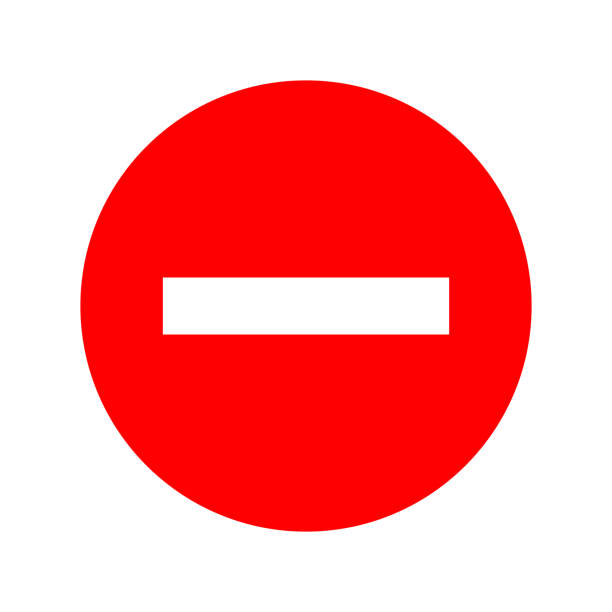 istock Vector illustration of a road sign forbidden entry 1191454199