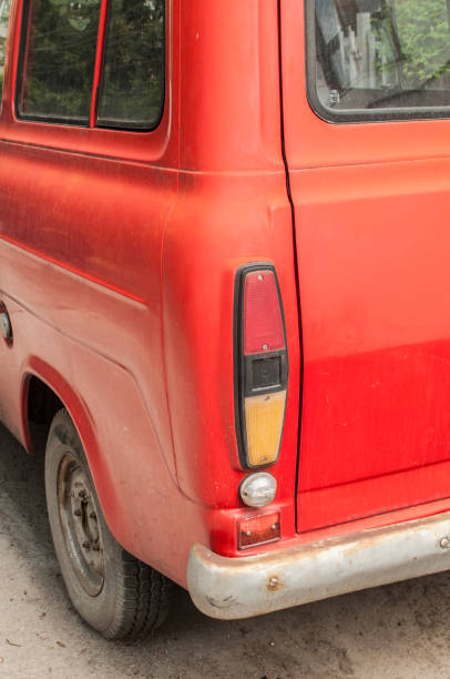 istock Old vintage van closeup 1191454812
