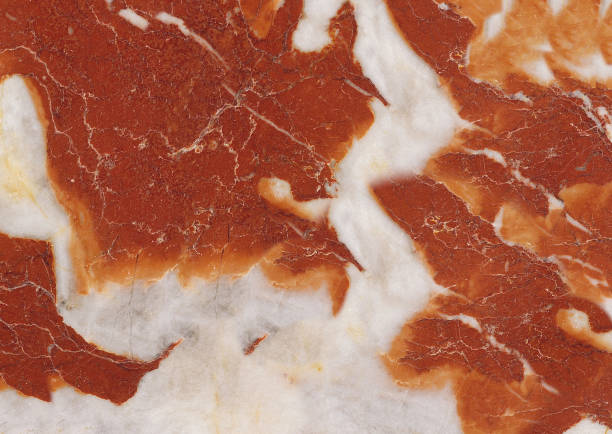 istock Textured smooth brown marble floor with white streaks 1191455851