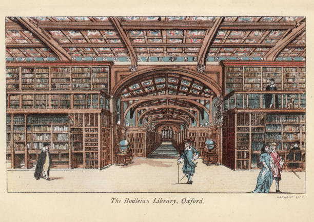 ボドリアン図書館、オックスフォード、17世紀 - 17th century style点のイラスト素材／クリップアート素材／マンガ素材／アイコン素材