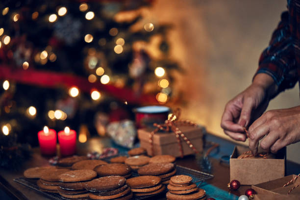 istock Fresh Baked Cookies for Christmas as a Gift 1191457538