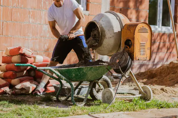 Photo of Construction worker at construction site.