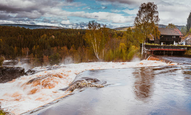 istock The huge, beautiful Haugfossen waterfall in Norway 1191465207