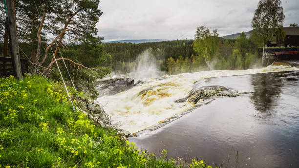 istock The huge, beautiful Haugfossen waterfall in Norway 1191468733