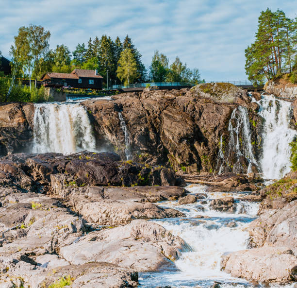 istock The huge, beautiful Haugfossen waterfall in Norway 1191470578