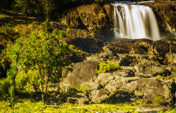 istock The huge, beautiful Haugfossen waterfall in Norway 1191472194