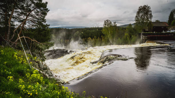 istock The huge, beautiful Haugfossen waterfall in Norway 1191472888