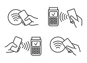 Contactless payment icons