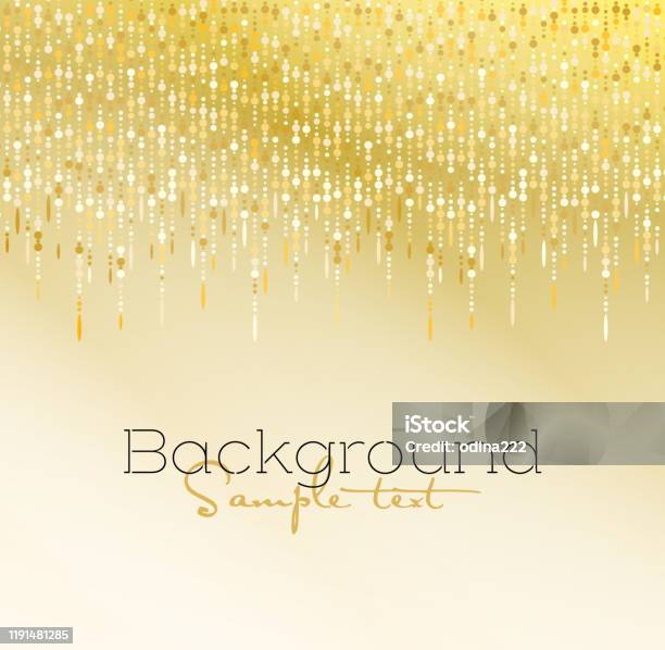Vector Illustration Gold Glitter Light Stock Illustration - Download