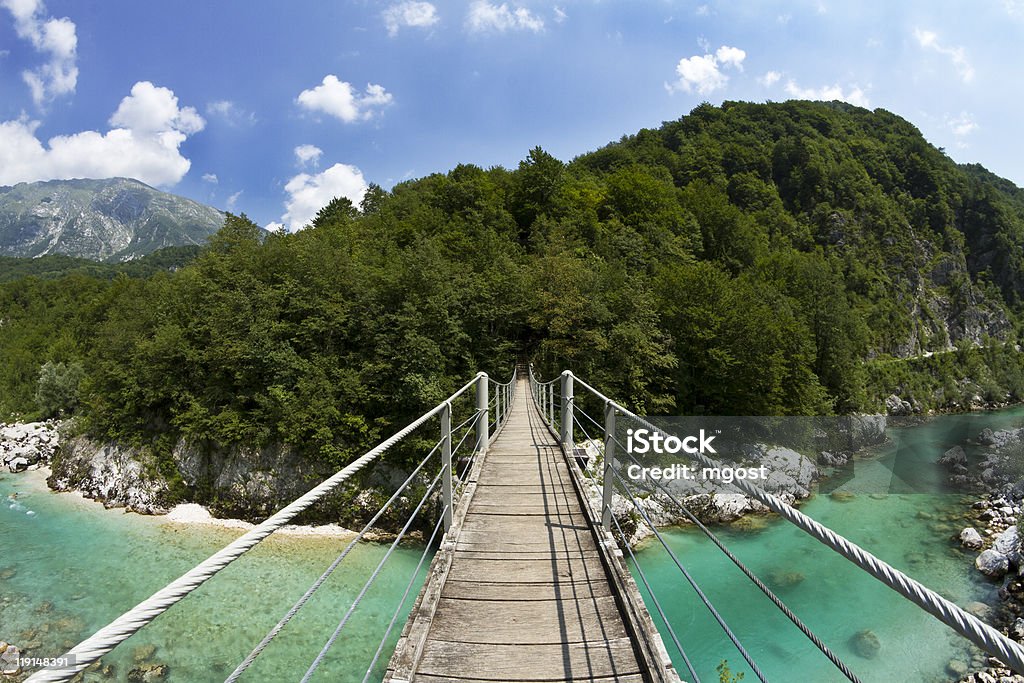 Ponte Suspensa - Royalty-free Acima Foto de stock