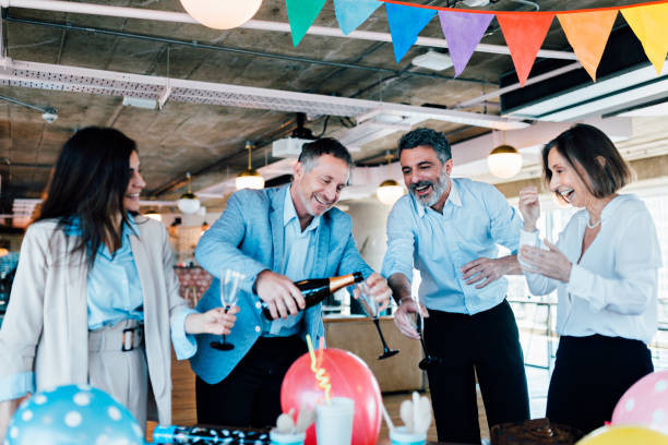 istock Birthday celebration at the office 1191485953