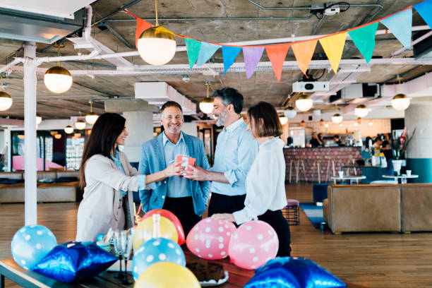 istock Birthday celebration at the office 1191485959