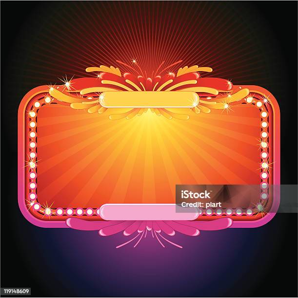 Glowing Raffle Sign Glowing Sign Stock Illustration - Download Image Now - Neon Lighting ...