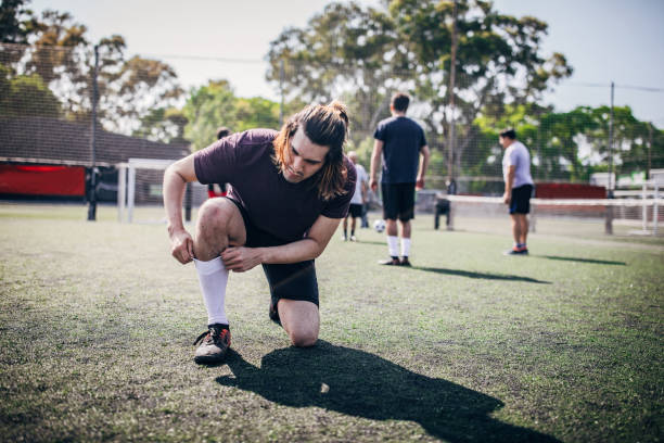 istock Male soccer player preparing for a match 1191499626