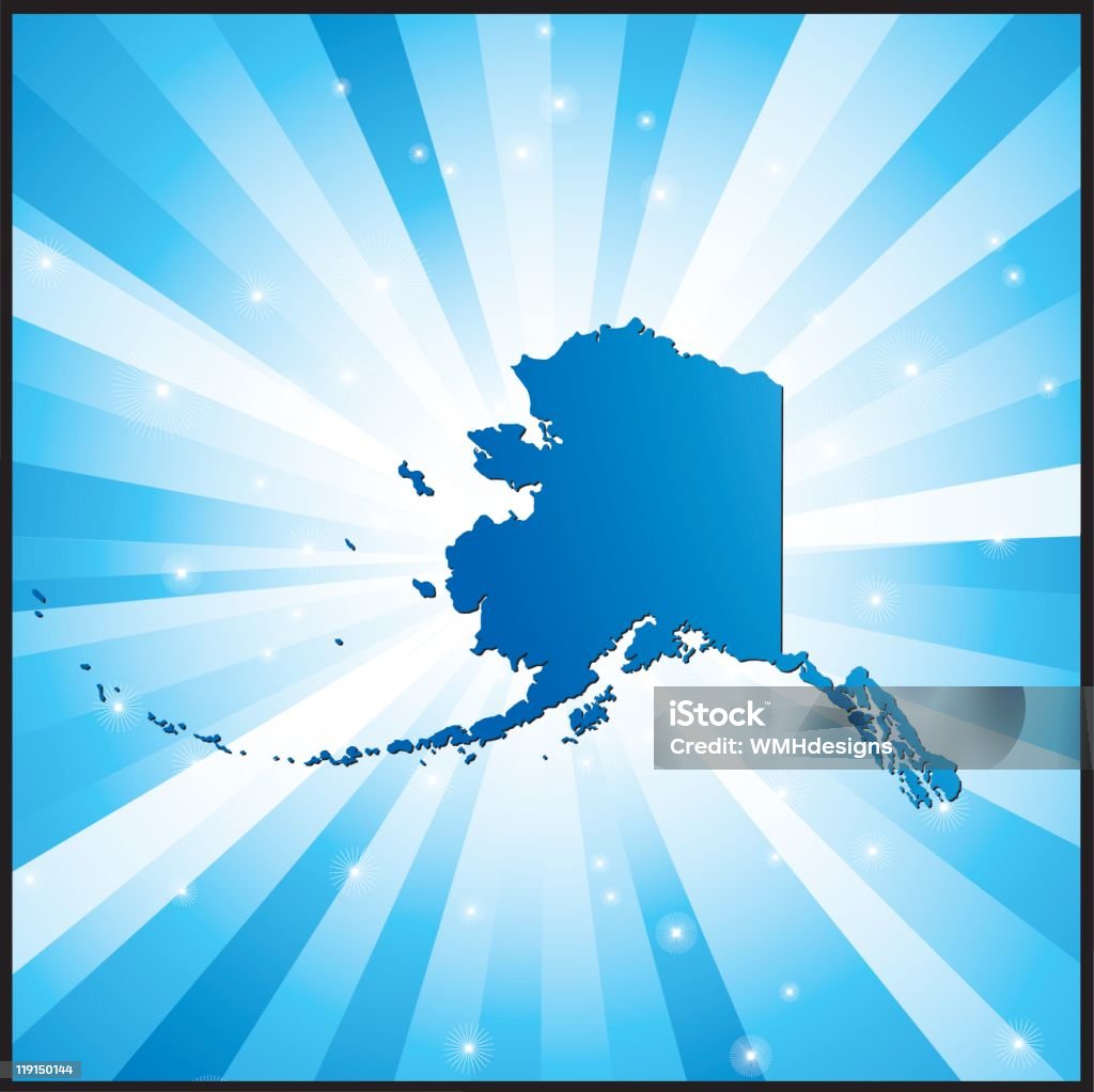 Niebieski Alaska - Grafika wektorowa royalty-free (Eksplodować)