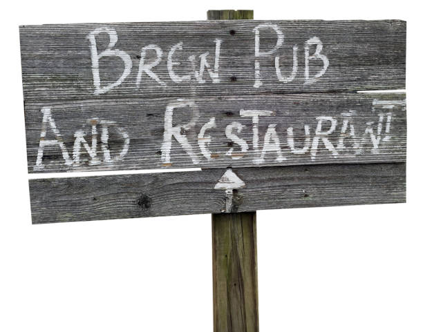 Weather-Beaten Bar Sign