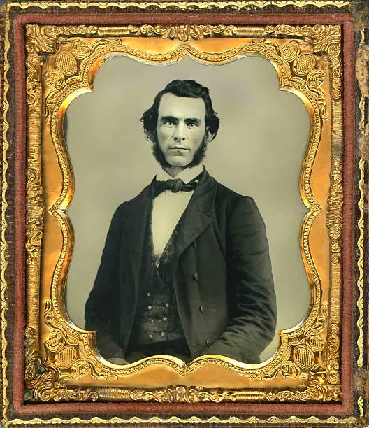 Photo of Daguerreotype photo of a man
