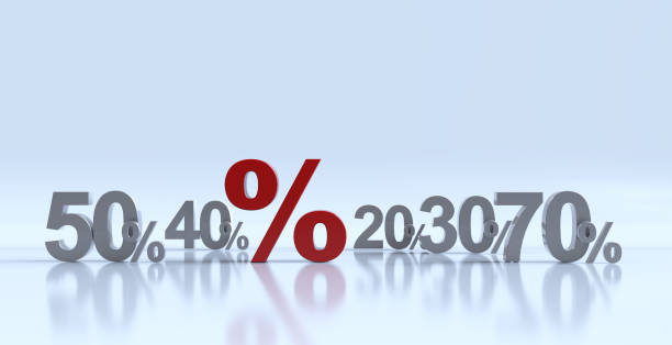 istock Sale Concept -Percentage Signs 1191511541