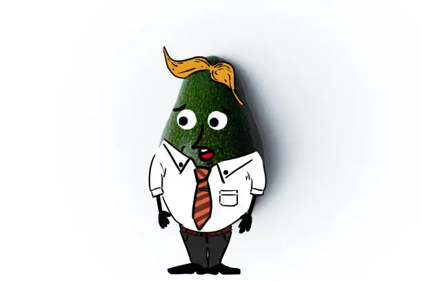 avocado cartoon illustration, cut avocado and cute faces, drawing funny face avocado, avocado illustration