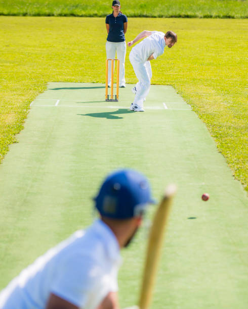 istock Cricket bowler throwing the ball 1191513025