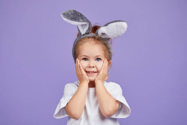 istock Portrait of Bunny Easter child 1191514276