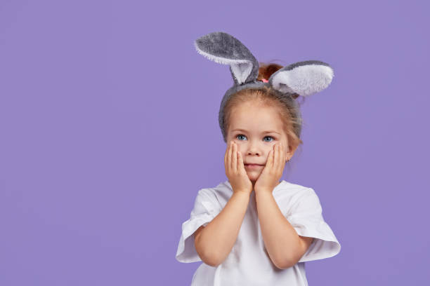 istock Portrait of Bunny Easter child 1191514307