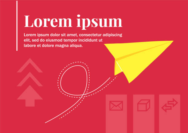 istock Paper airplane in flight. Symbol of mail and fast delivery. 1191515128