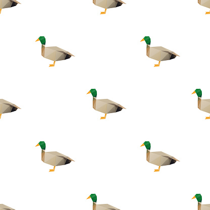 Triangle Duck Duck Triangle Shape Seamless Pattern Backgrounds Wrapping Paper ...