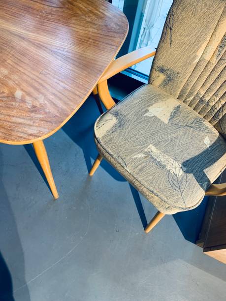 istock Vintage east germany, chair and table 1191516595