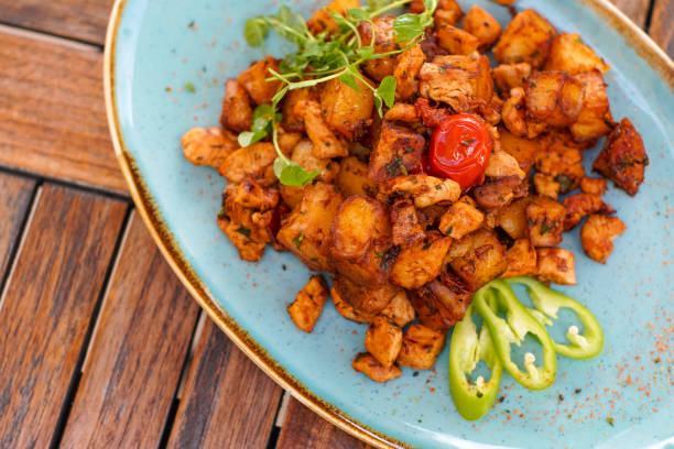 istock Chicken dish in a restaurant 1191518294