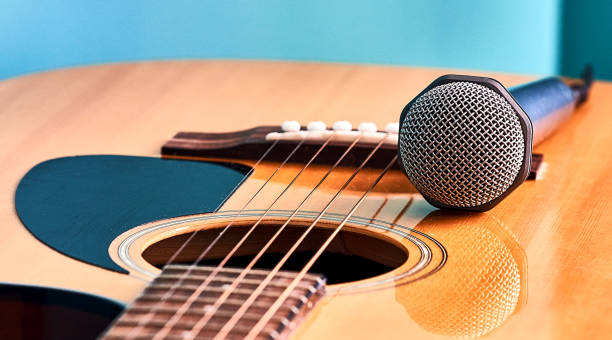 istock microphone and guitar are on 1191518870