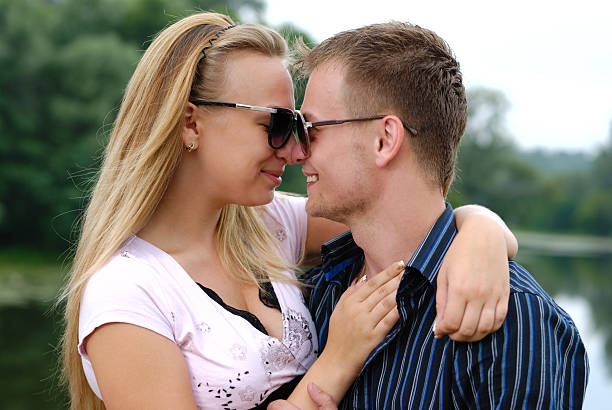 istock Young couple at riverside 119151962