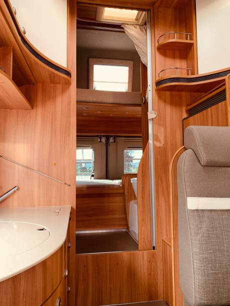 istock RV - kitchen, seat and bedroom 1191520500