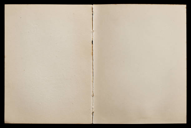 istock Antique book unfolded showing textured pages. 1191522577