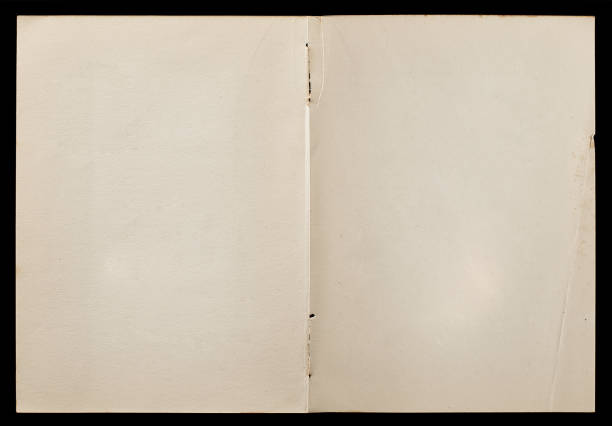 istock Antique book unfolded showing textured pages. 1191522584
