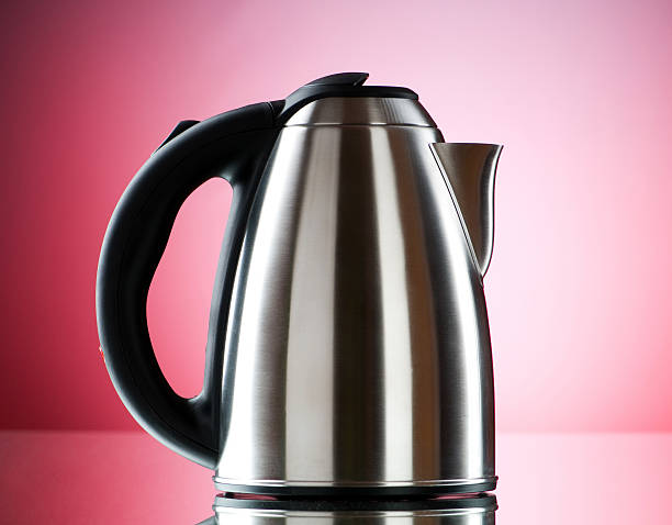 istock Shiny kettle against the colorful gradient background 119152436