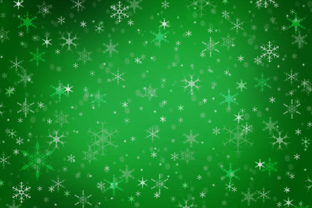 illustrazioni stock, clip art, cartoni animati e icone di tendenza di sfondo invernale natalizio verde astratto - christmas backgrounds glitter star shape