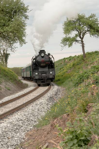 istock A steam passenger train arrives 1191534797