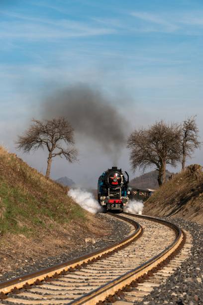istock A steam passenger train arrives 1191534867
