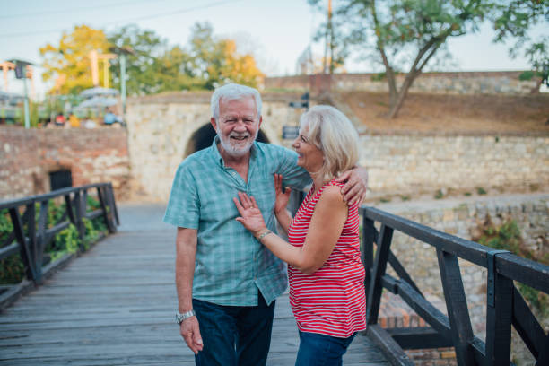 istock An elderly couple on a vacation 1191540492