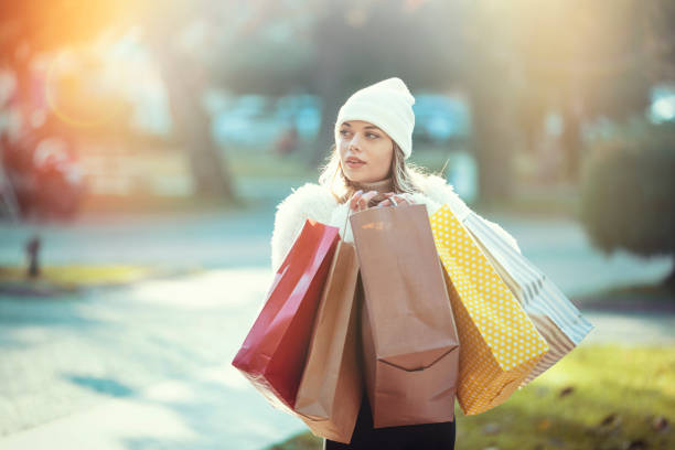 istock Christmas shopping always makes her happy 1191540771