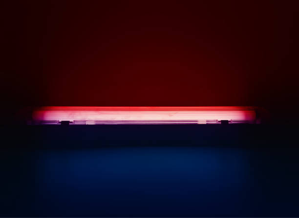 istock Dark red and blue neon led lamp illumination abstract 1191541791